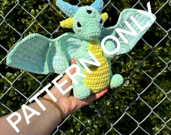 Alien Dragon CROCHET Plushie PATTERN