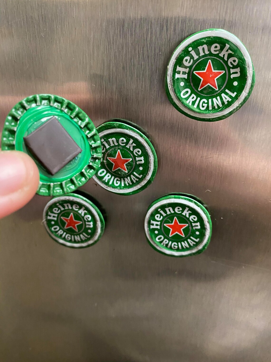 Heineken Bottle Cap 5 Set Etsy