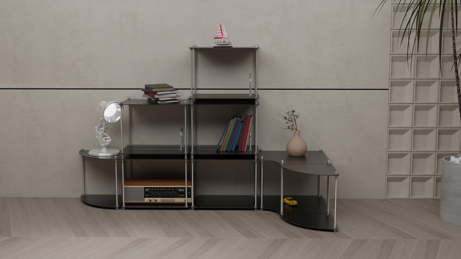 Modular Metal Shelving Unit – Adjustable, Durable, and Stylish Storage ...