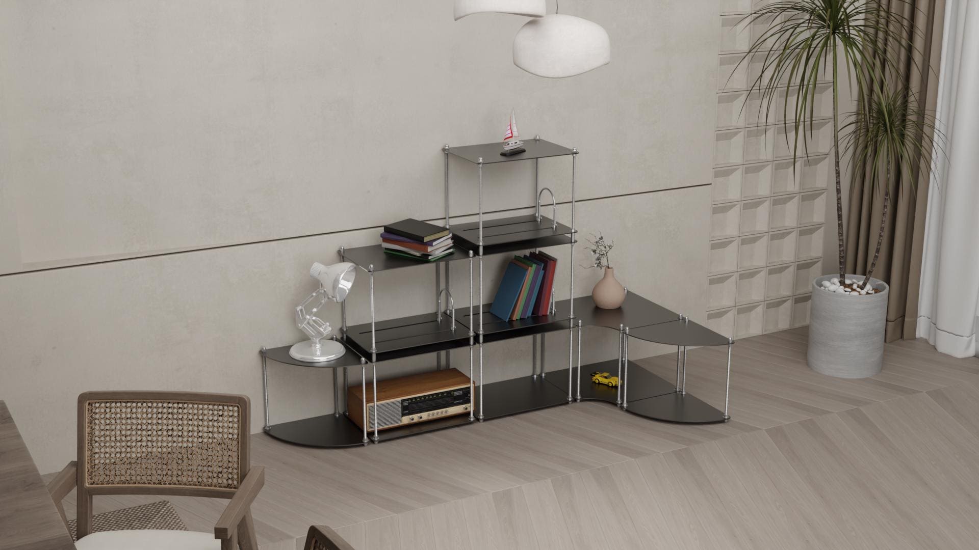 Modular Metal Shelving Unit – Adjustable, Durable, and Stylish Storage ...