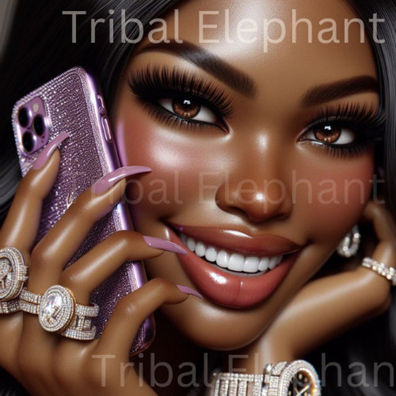Diverse and Inspiring Black AI Art - Etsy