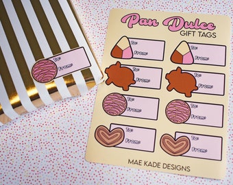 Pan Dulce Gift Tag Stickers (2 Sheets)