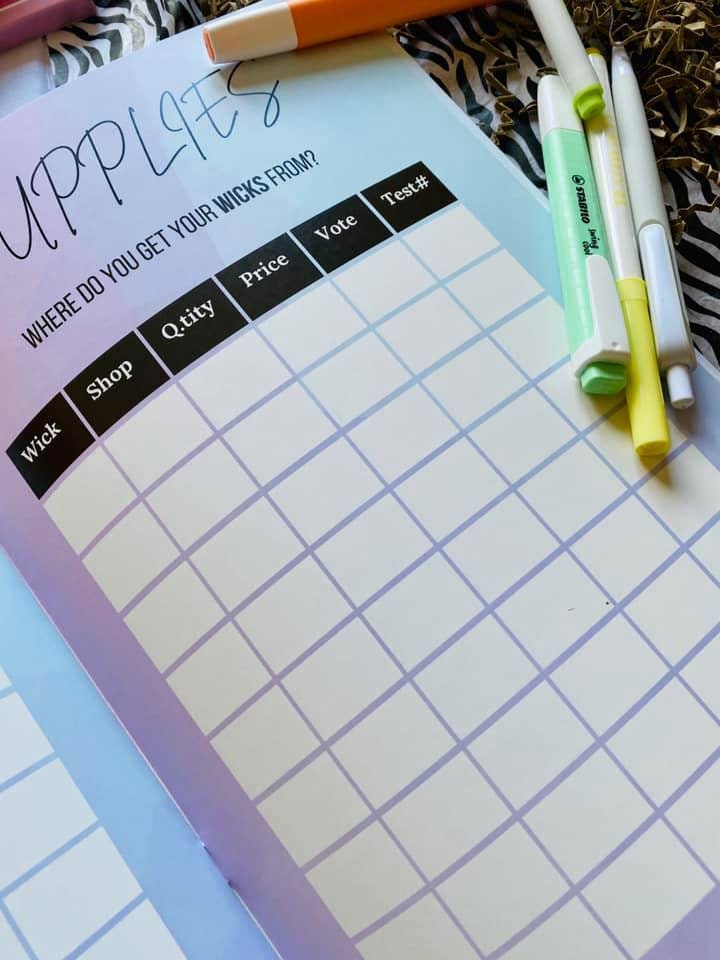 The ULTIMATE Candle Testing Workbook Kit Notebook for Candle Etsy UK