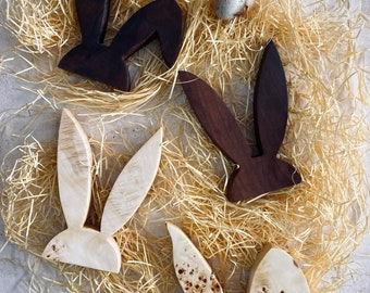Wooden decorative bunny ears, Easter bunny ears, wooden bunny, wooden rabbit ears, decorative rabbit
