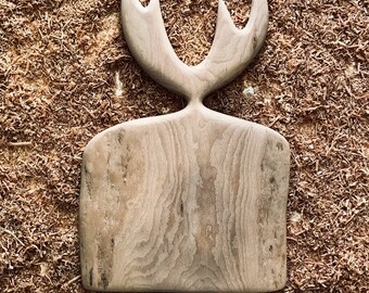 horns handdle serving board, wooden serving board, reindeer shape wooden board, wooden horns tray, serving tray