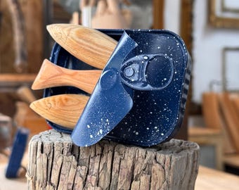 sardine art, can art,wooden fish, wood art, sardines,