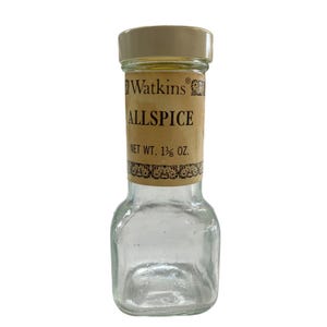Vintage Watkins Allspice Glass Bottle 1.5 Oz With Lid
