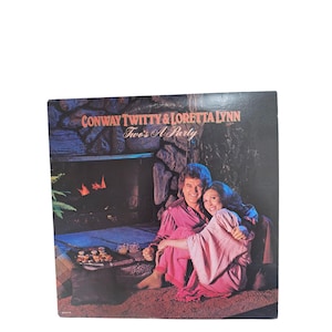 Conway Twitty & Loretta Lynn &quot;Twos A Party&quot; LP Record MCA-5178