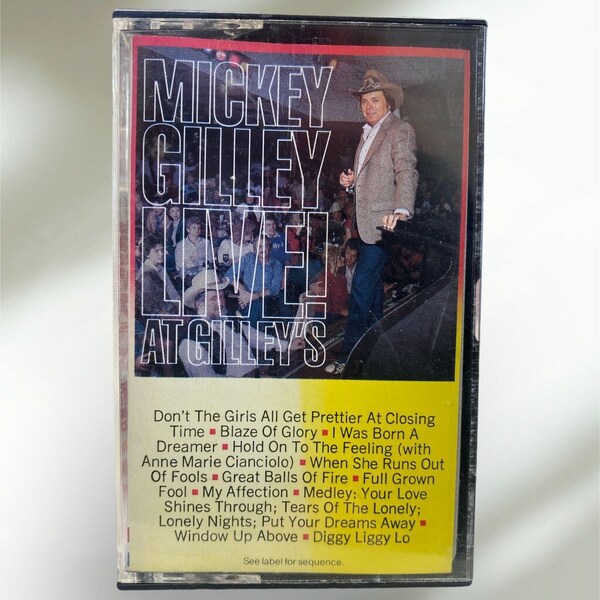 Mickey Gilley Live! At Gilley's Cassette Tape