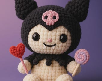 クロミをモチーフにしたかぎ針編みのフィギュア - PLAでプリントした