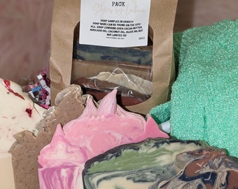 Best Value Soap Sample Pack) Vegan Soap/Organic Soap/ Soap Packs/Scented Soap/Soap Samples/Care Package/Soap Bundles Black Owned