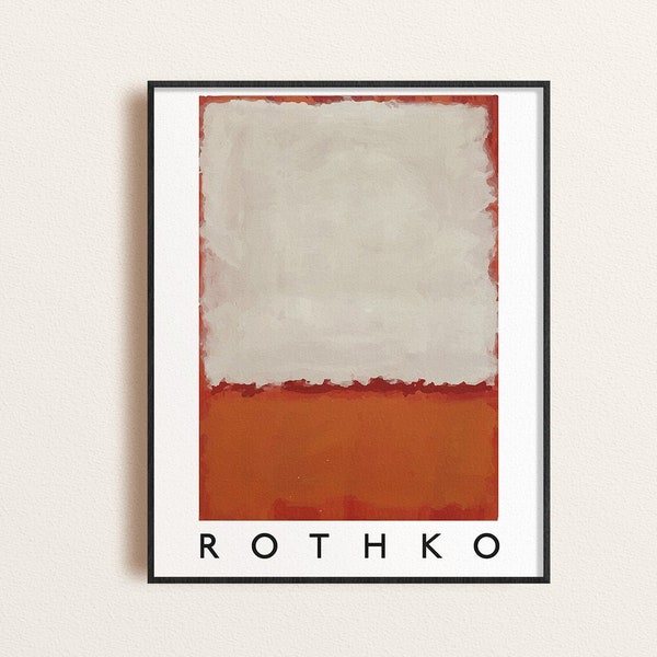 Mark Rothko Exhibition Poster, Mark Rothko Art Poster, Museum Print, Abstract Art, Digital Download