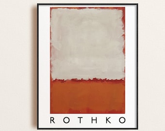 Mark Rothko Exhibition Poster, Mark Rothko Art Poster, Museum Print, Abstract Art, Digital Download