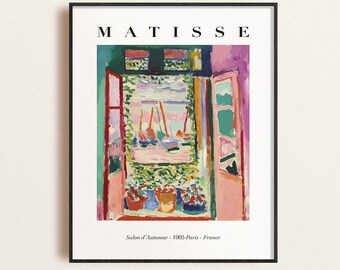 Henri Matisse The Open Window Salon d'Automne Matisse Print, Matisse Poster Download, Matisse Printable, Digital Download