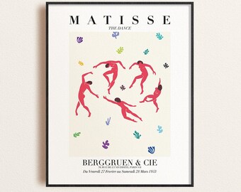 Henri Matisse Art Exhibition Poster, Matisse The Dance 1910, Digital Download