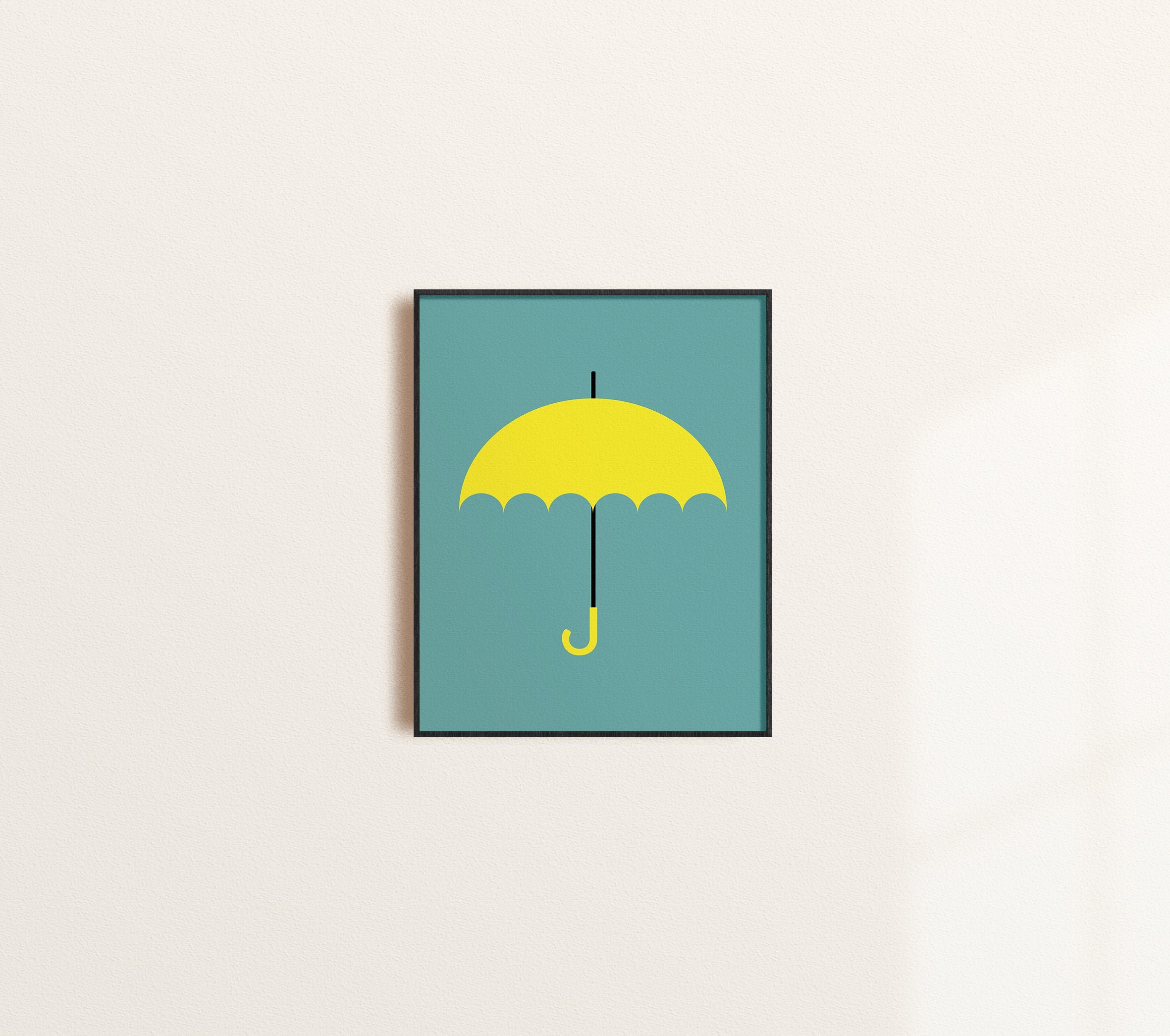 How I Met Your Mother Yellow Umbrella Wall Print, Yellow Umbrella HIMYM Poster, Ted Mosby HIMYM