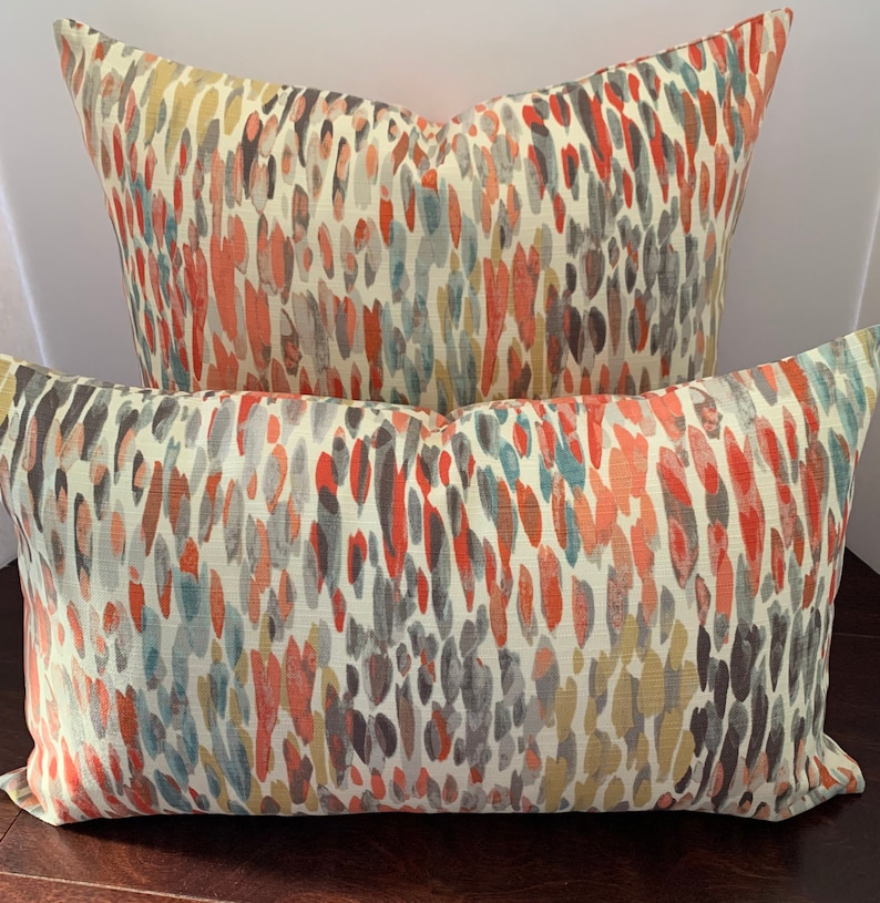 Multicolor Make It Rain Pillow Cover Etsy