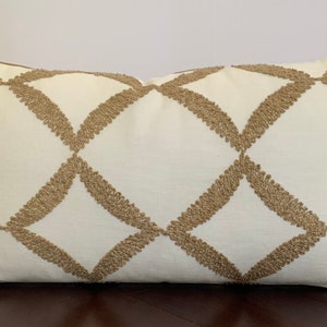 Diamond Tufted Natural Khaki Pillow Cover with a Faux Khaki/Beige Suede Back