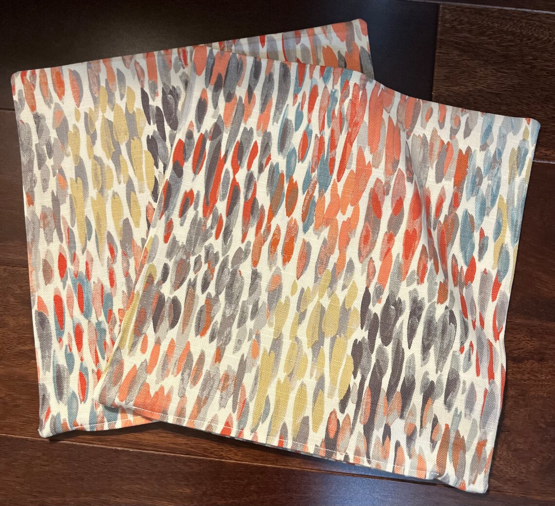 Multicolor Make It Rain Pillow Cover Etsy