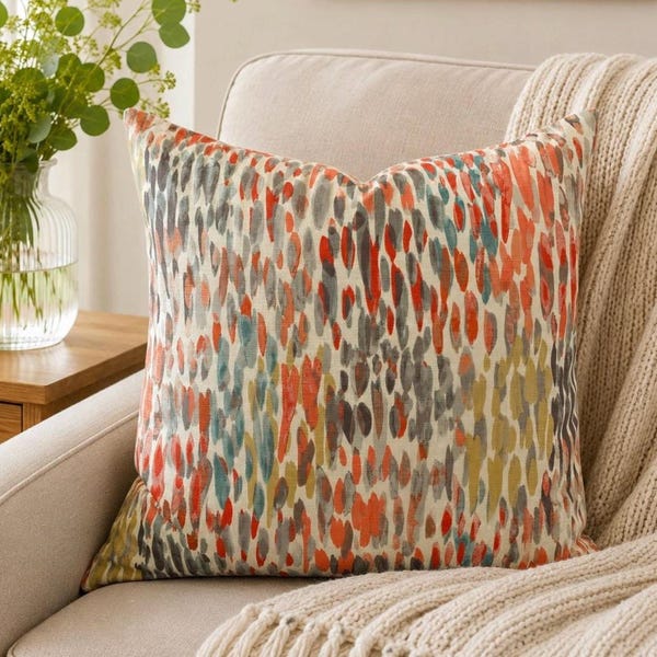 Multicolor Make it Rain Pillow Cover