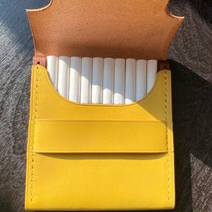 Portasigarette in pelle, portasigarette, regalo personalizzato, accessori per fumatori, portasigarette, regalo per la festa del papà, regalo unico