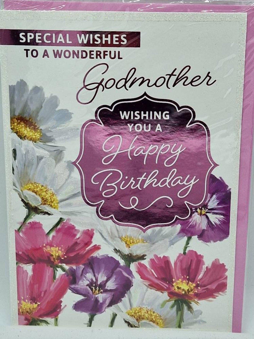 GODMOTHER BIRTHDAY CARD. - Etsy