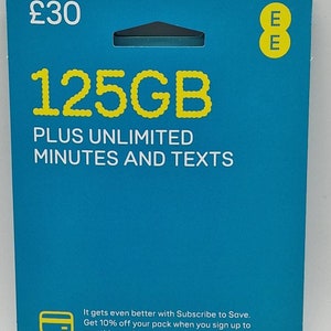 EE Pay As You Go Sim Card. image 1