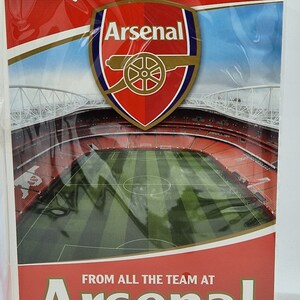 LARGE ARSENAL MUSICAL birthday card 画像 2