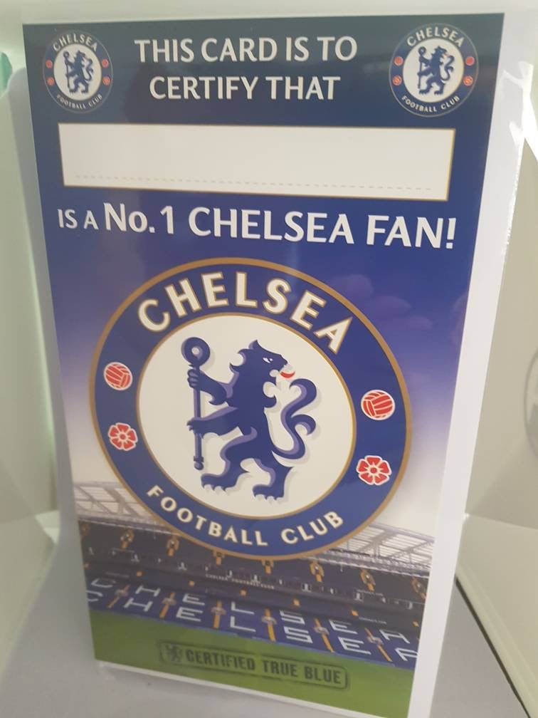 Official Chelsea Football Club Birthday Card. Etsy