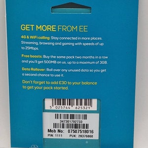 EE Pay As You Go Sim Card. image 2