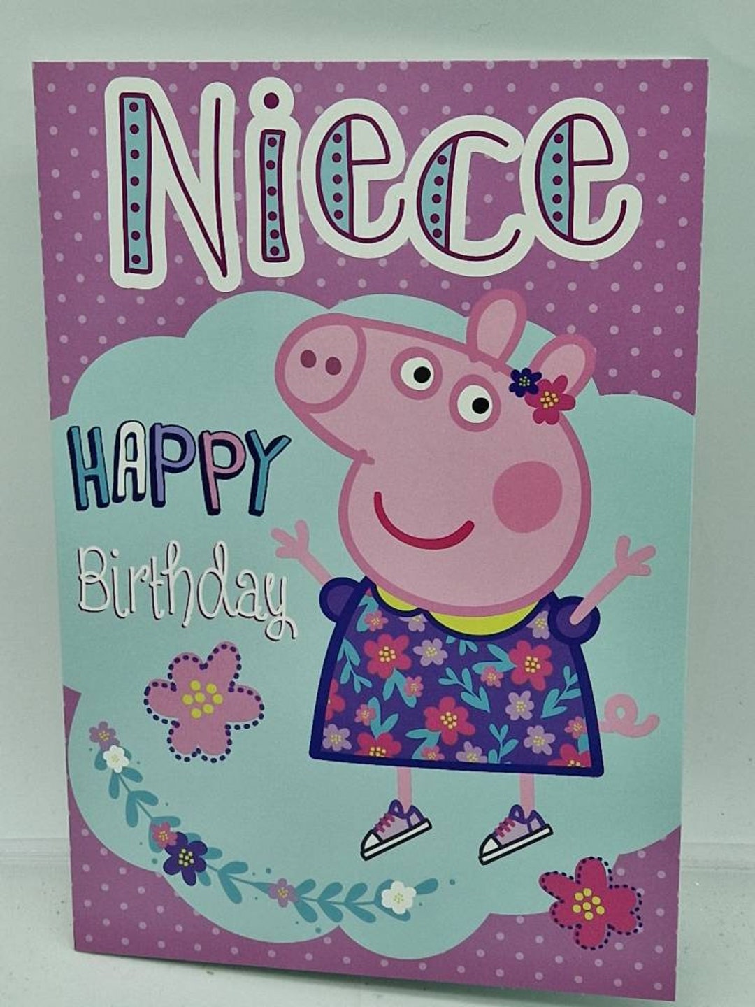 NIECE PEPPA PIG Birthday Card. Etsy