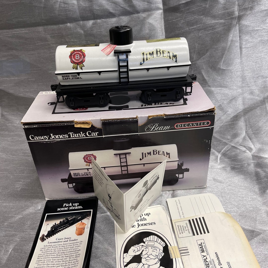 Jim Beam Decanter Casey Jones Tank Car1991 Regal China Etsy