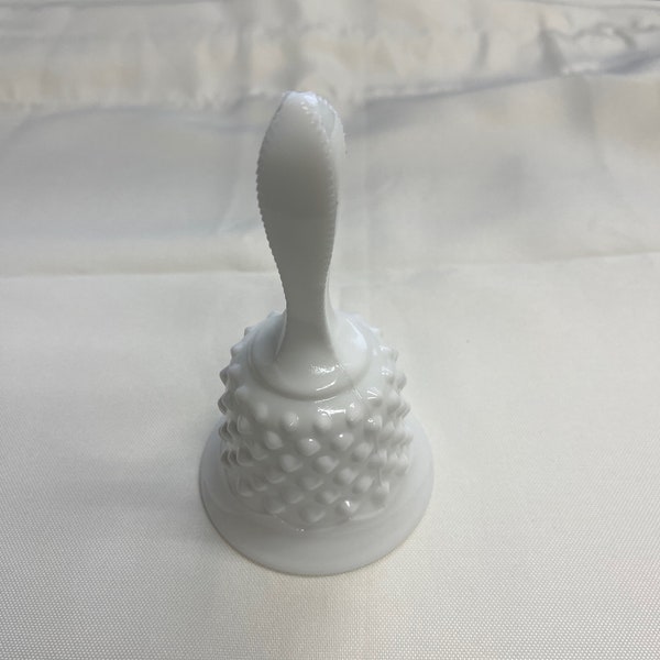 Hobnail Milk Glass Bell Late 60s early 70s