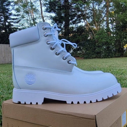 raya violación virtual Timberland Boots 6 Inches White Fashion Casual - Etsy