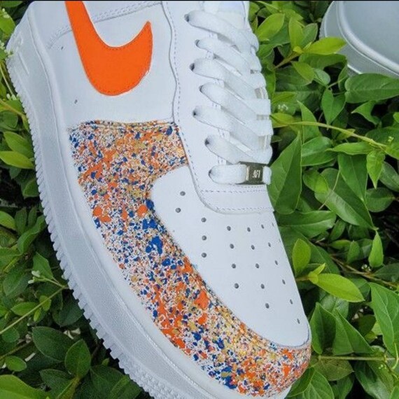 Nike Air Force One Custom Splash Splatter Fashion Casual - Etsy