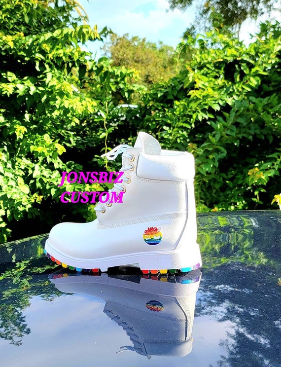 Timberland Boots Custom LGBTQ Rainbow 