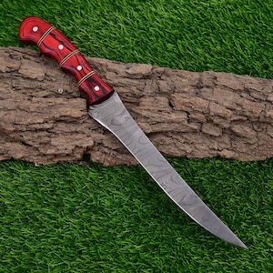 Damascus Fillet , Hand Made Fillet , Hand Made Fishing Knife , Damascus Fishing Knife , Fishing Fillet Knife