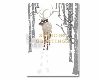 Reindeer postcard