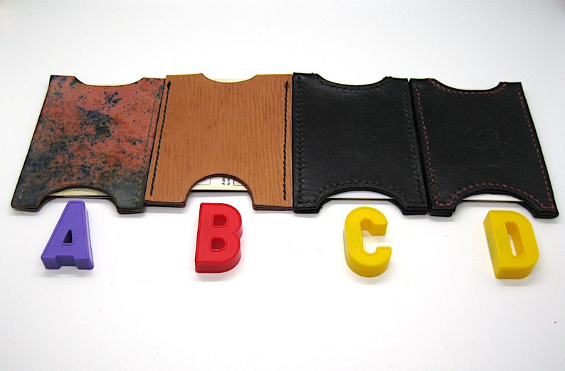 leather wallet, minimalist wallet, card wallet, card holder, card case image 2