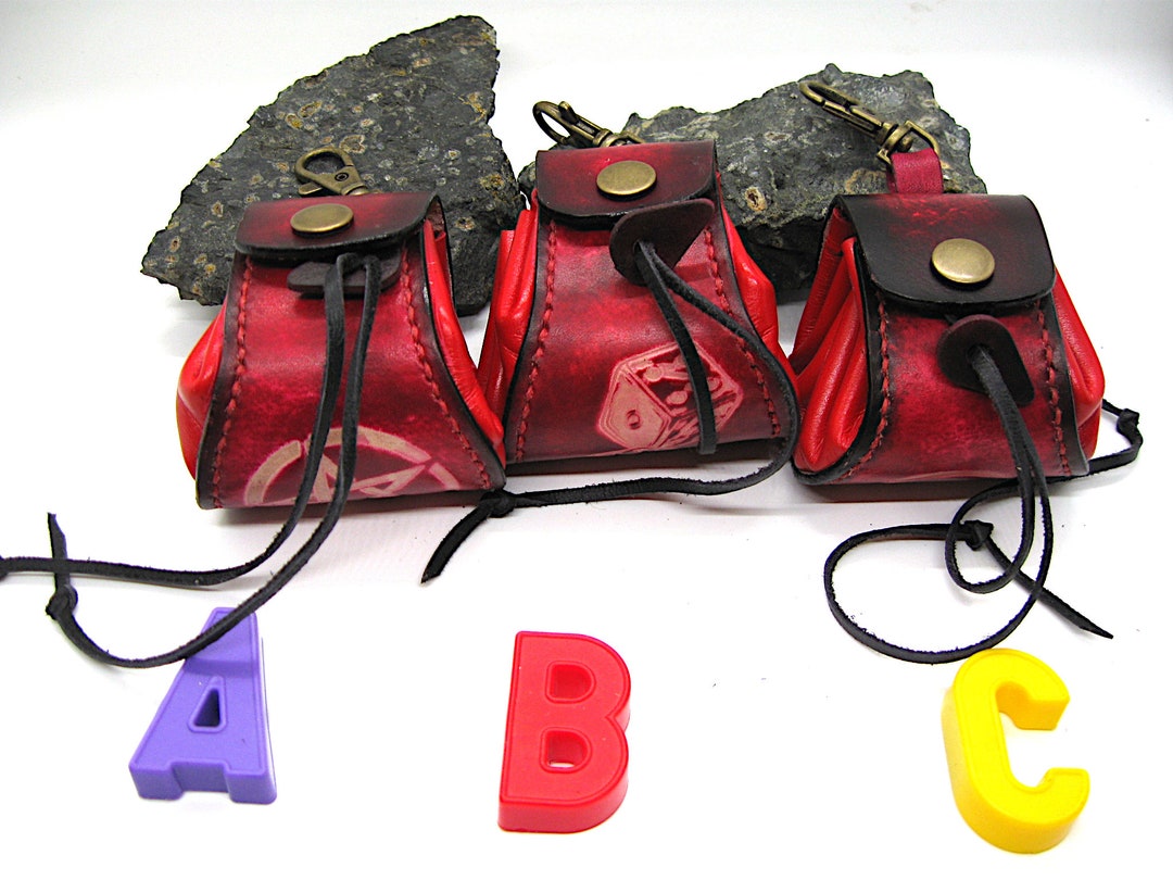 Leather Pouch Leather Coin Pouch Leather Drawstring Bags Etsy
