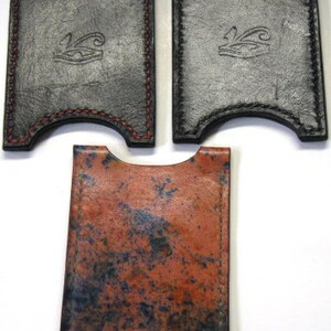 leather wallet, minimalist wallet, card wallet, card holder, card case image 7