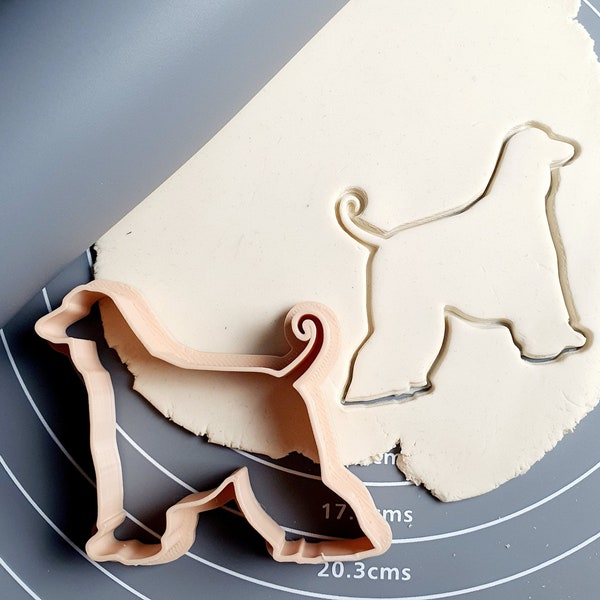 Afghan Hound Cookie Cutter - Fondant Cutter Outline
