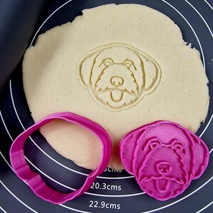 Glen of Imaal Terrier Dog Face Cookie Cutter - Cookie Cutter Fondant - Cookie Cutter + Stamp