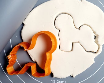 Bichon Frize Cookie Cutter - Fondant Cutter Outline