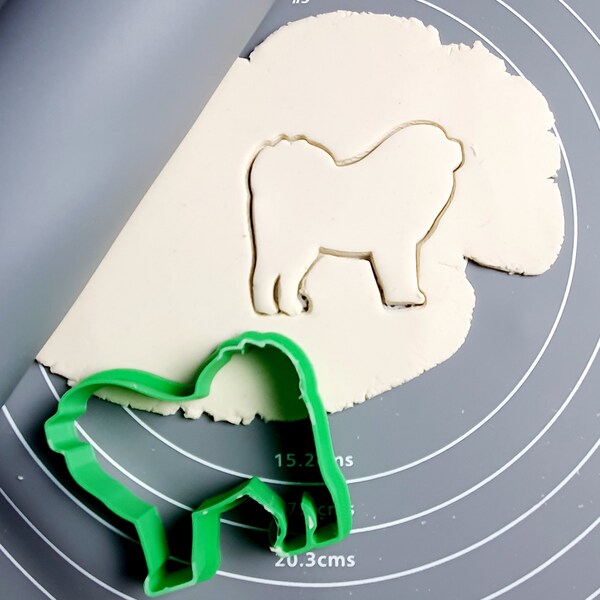 Tibetan Mastiff Cookie Cutter - Fondant Cutter Outline