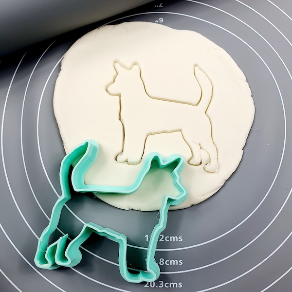 Portugese Podengo Pequeno Cookie Cutter - Fondant Cutter Outline