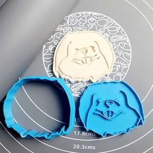 Pekingese Cookie Cutter Outline - Fondant Cutter - Cookie Cutter + Stamp