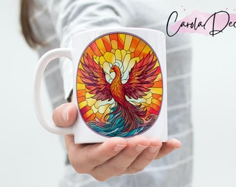 Phoenix Mug - Created Using Sublimation Method, Unique Gift for Phoenix Lovers #1