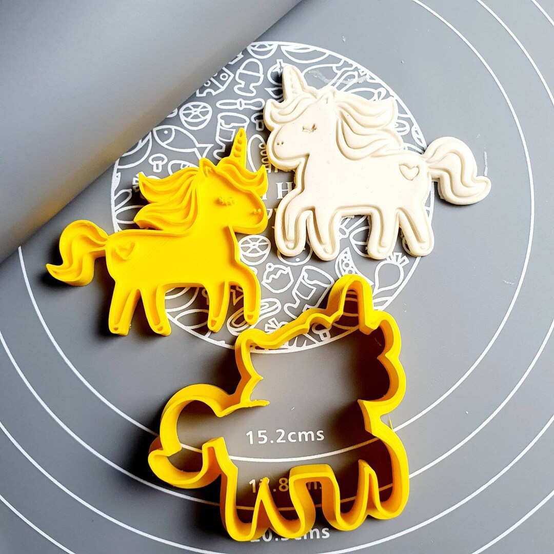Unicorn Cookie Cutter Fondant Cutter Outline Cookie Cutter Etsy