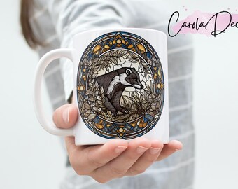 Badger Mug - Created Using Sublimation Method, Unique Gift for Badger Lovers